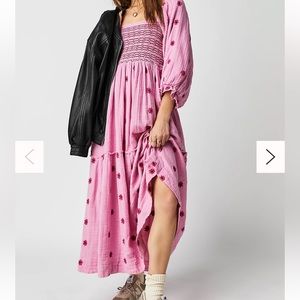 Free People Dahlia Embroidered Maxi Dress 🌸